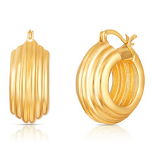 Load image into Gallery viewer, Grace Thick Striped Hoops