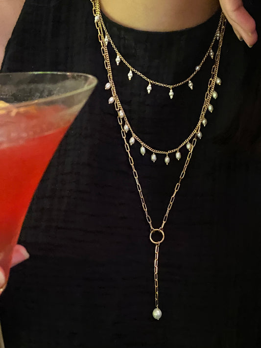 Medium Pearl Drop Choker