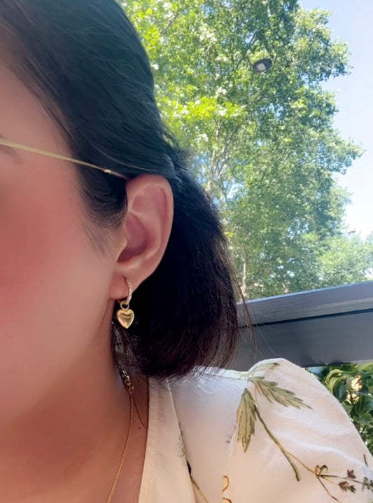 Heart So Full Earrings (Detachable Heart)