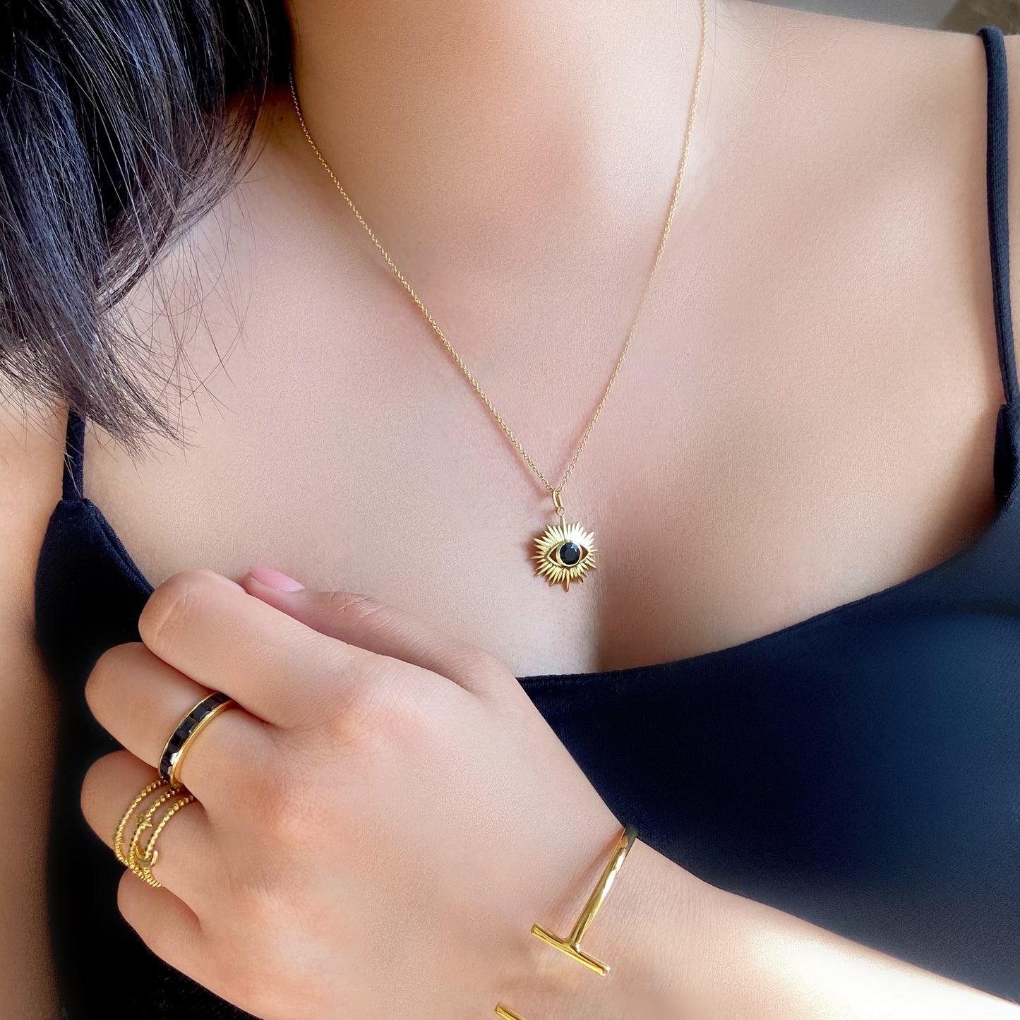 Mati Noir Necklace