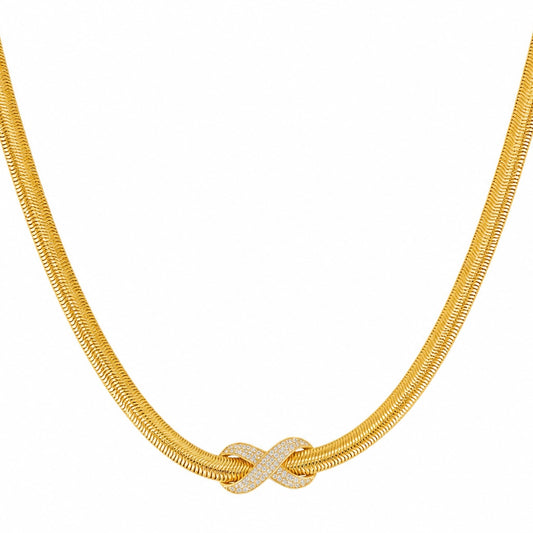 Infinity Snake Chain with Removable Pendant