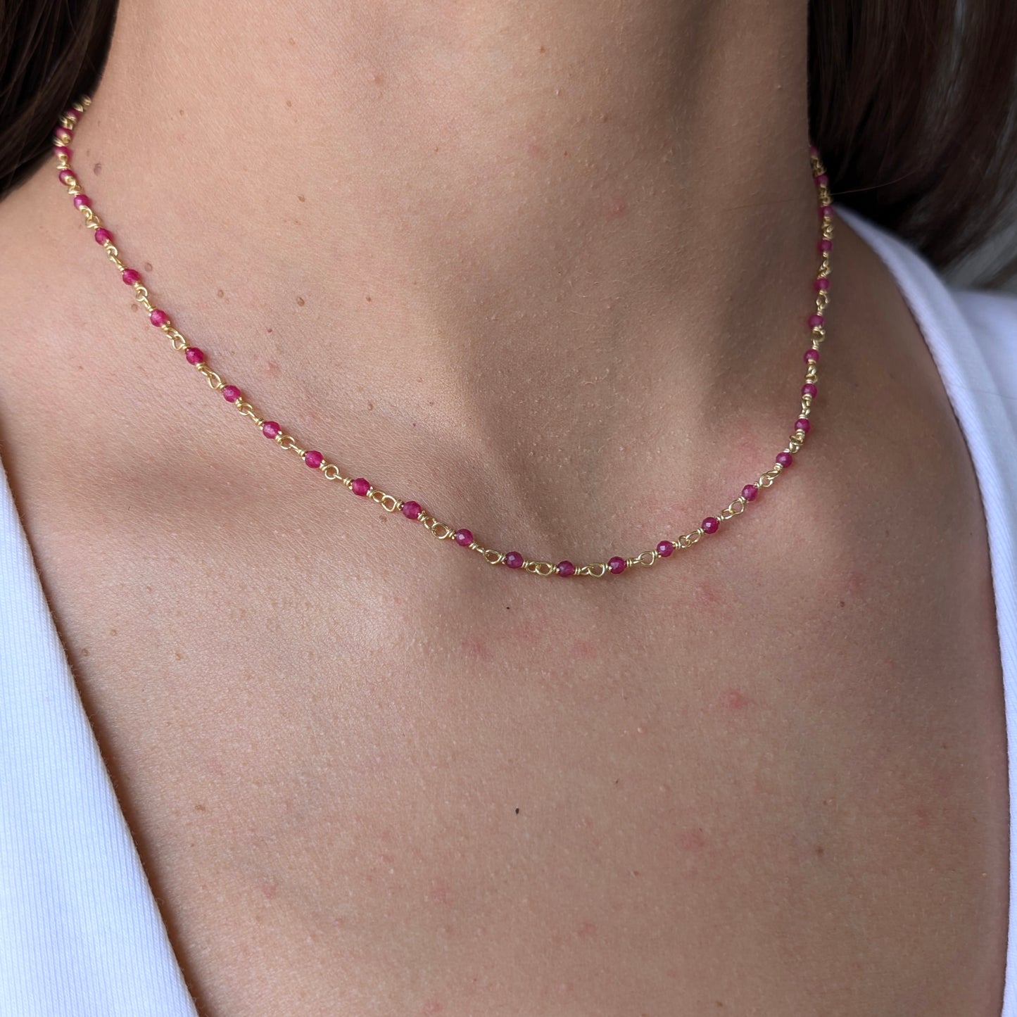 Pink Calcite Bloom Necklace