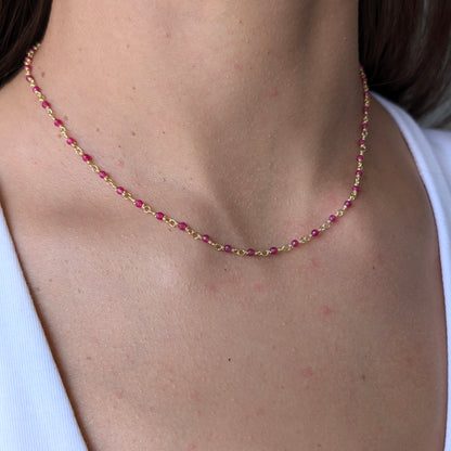 Pink Calcite Bloom Necklace