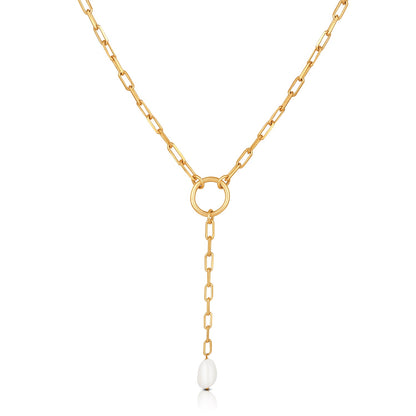 LINK PEARL DROP CHAIN
