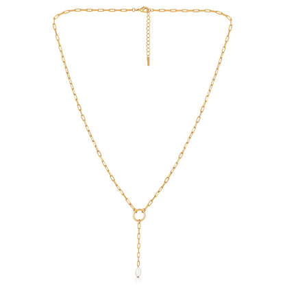 LINK PEARL DROP CHAIN
