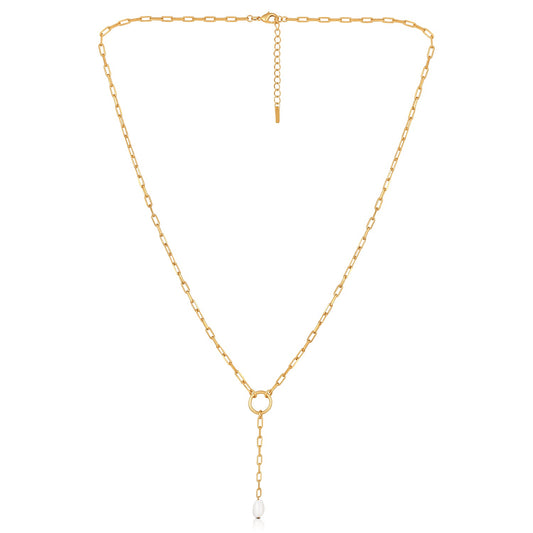 LINK PEARL DROP CHAIN