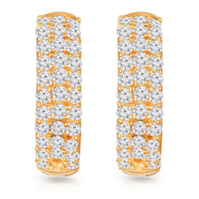 Load image into Gallery viewer, Serena Studded Hoops
