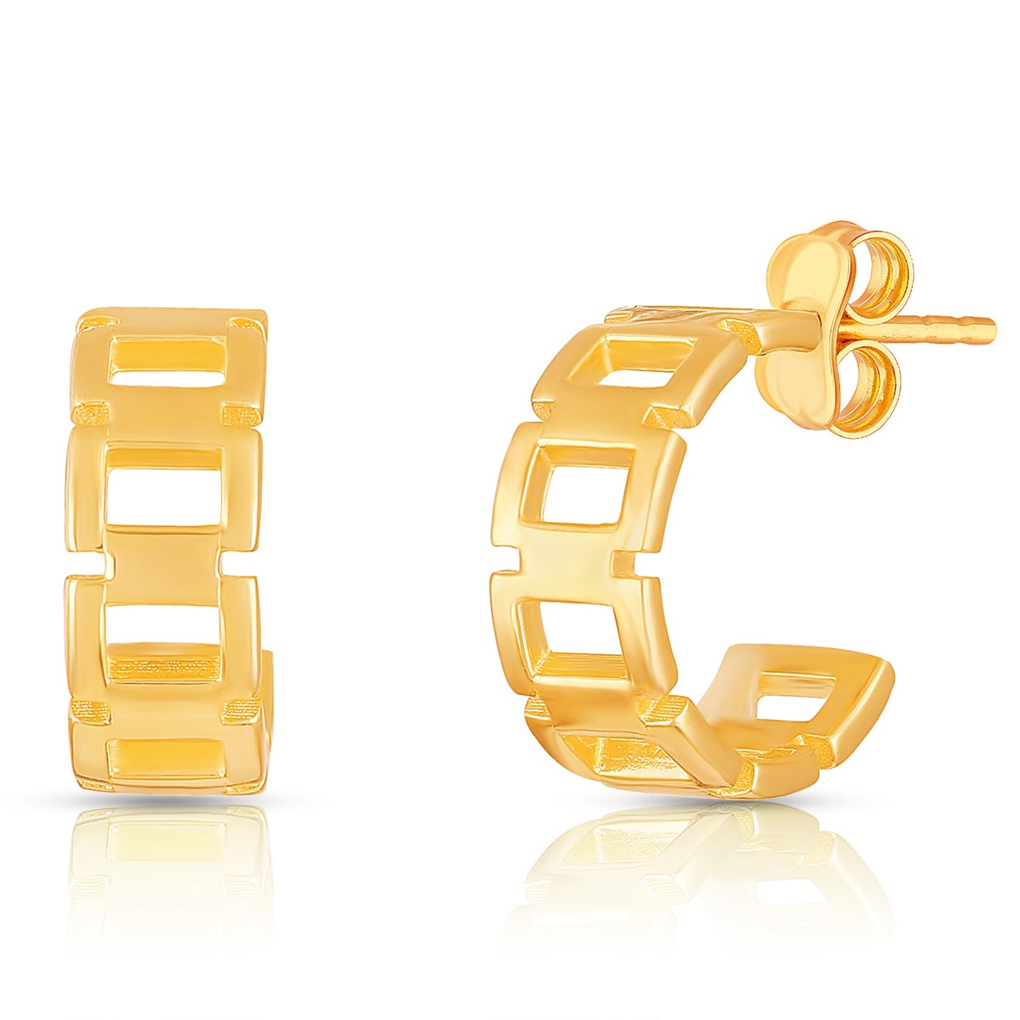 Chain Link Earrings - Small