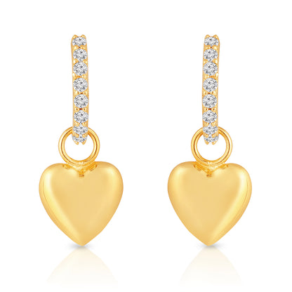 Heart So Full Earrings (Detachable Heart)