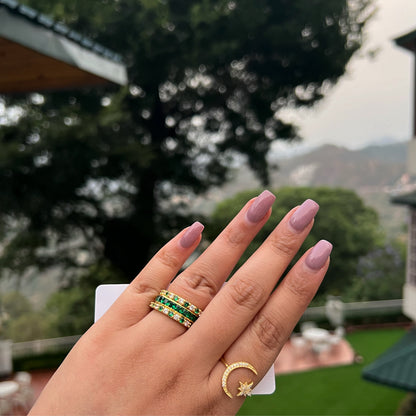 Star Moon Ring