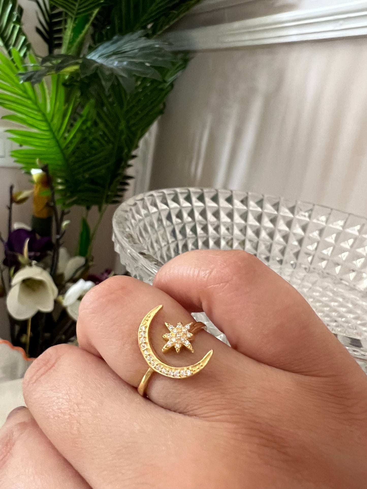 Star Moon Ring