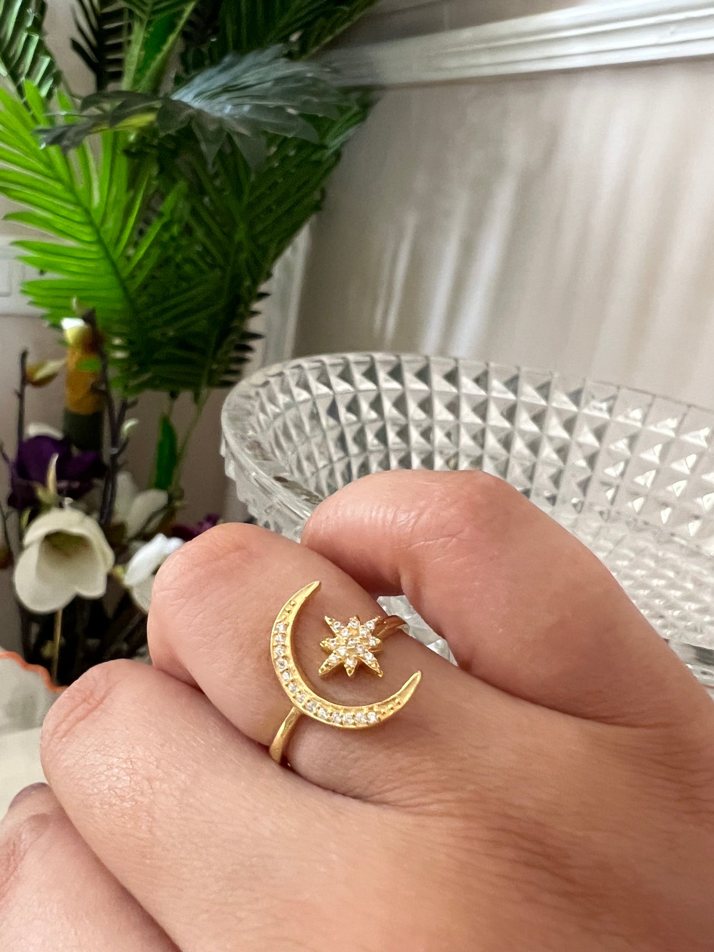 Star Moon Ring