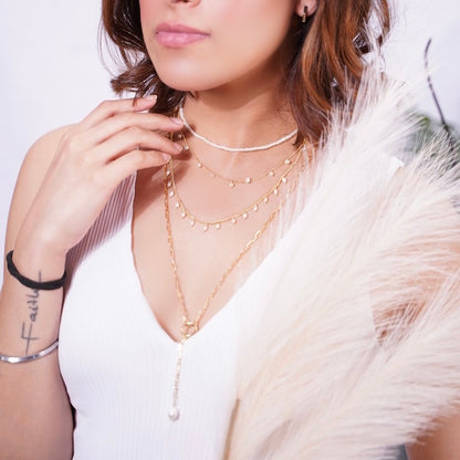 LINK PEARL DROP CHAIN