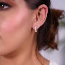 Load image into Gallery viewer, Serena Studded Hoops
