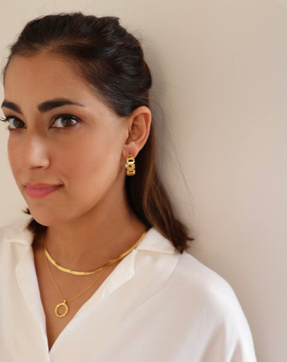 Chain Link Earrings - Medium